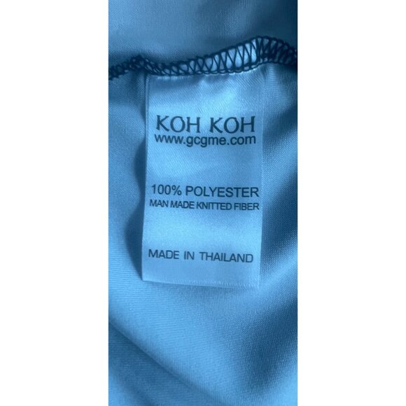 Koh Koh Womens Floral High Neck Maxi Dress Sleeveless Dark Blue Multi-Color 2XL - Picture 11 of 16